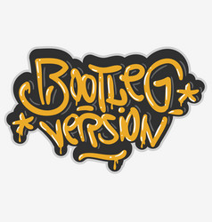 Hip Hop Sticker Design With Graffiti Paint Can Vector Image