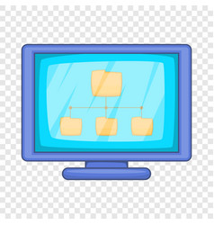 Database Query Table Icon Cartoon Style Royalty Free Vector