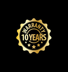 Years Warranty Stamp Icon Set Royalty Free Vector Image