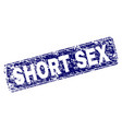 Scratched Textured Vip Sex Stamp Seal Royalty Free Vector