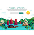 Sketch Vietnam Seamless Pattern Royalty Free Vector Image