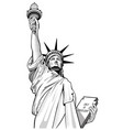 Statue Liberty Nyc Usa Symbol Royalty Free Vector Image