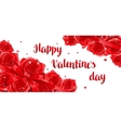 Happy Valentine Day Banners With Red Realistic Vector Image