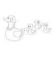 Five Ducks In An Island Royalty Free Vector Image