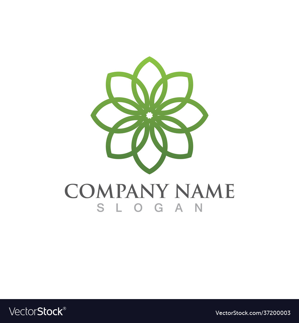 Logos green tree leaf ecology Royalty Free Vector Image