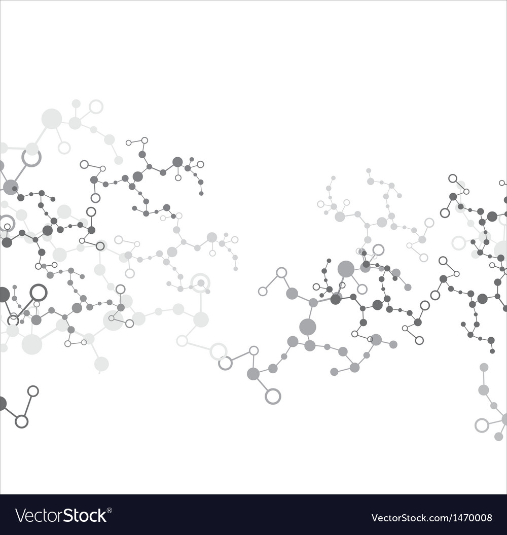 Abstract molecular structure background Royalty Free Vector