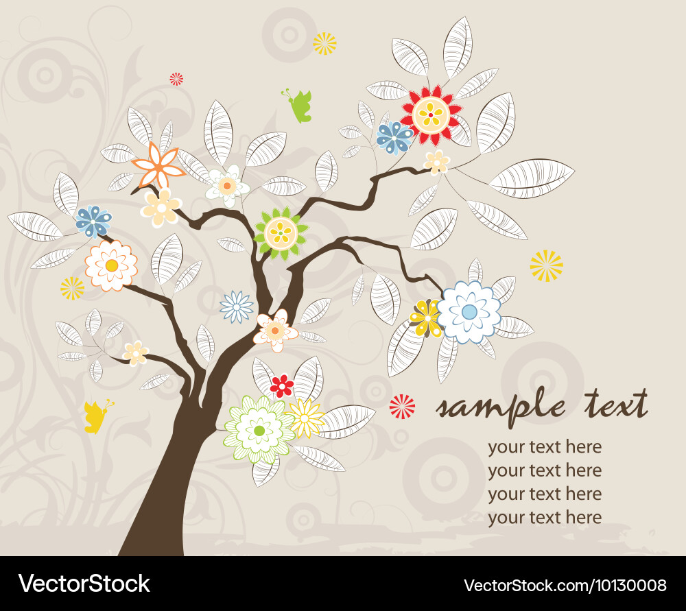 Floral background Royalty Free Vector Image - VectorStock