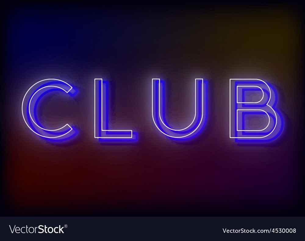 neon club sign