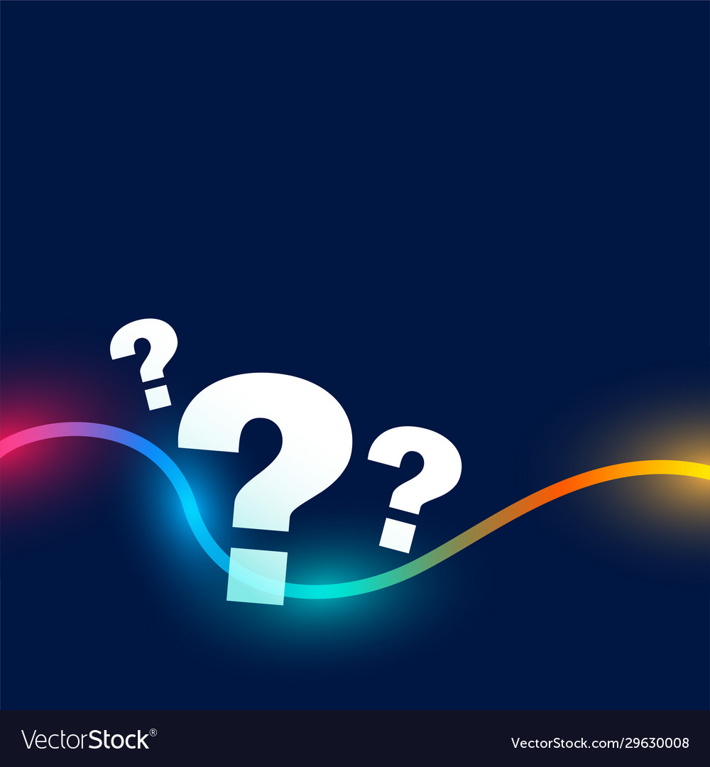 colorful question mark background