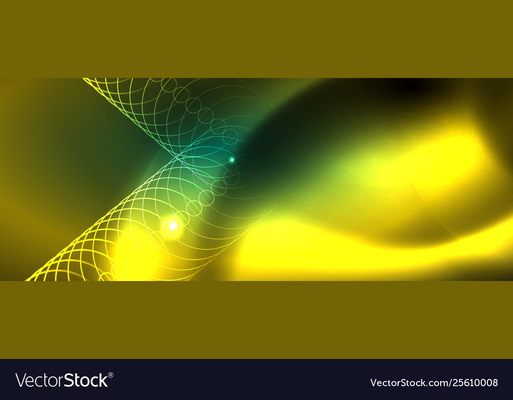 Shiny glowing design background neon style lines Vector Image