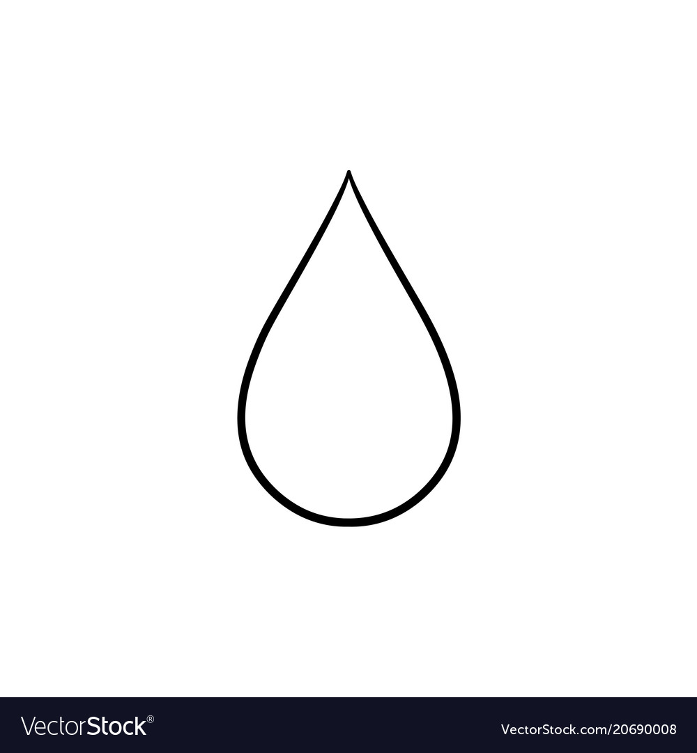 Water Drop Hand Drawn Sketch Icon Royalty Free Vector Image