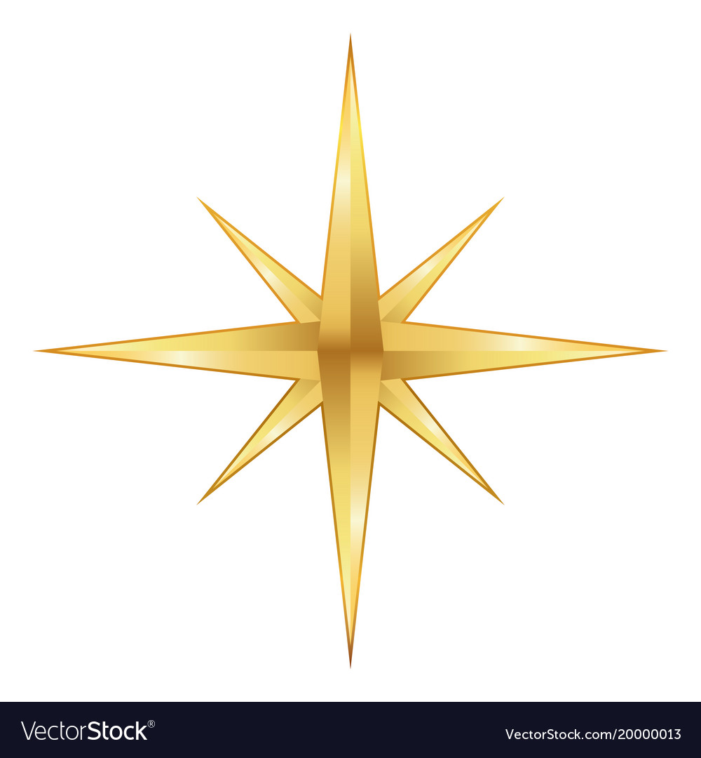 Golden star icon Royalty Free Vector Image - VectorStock