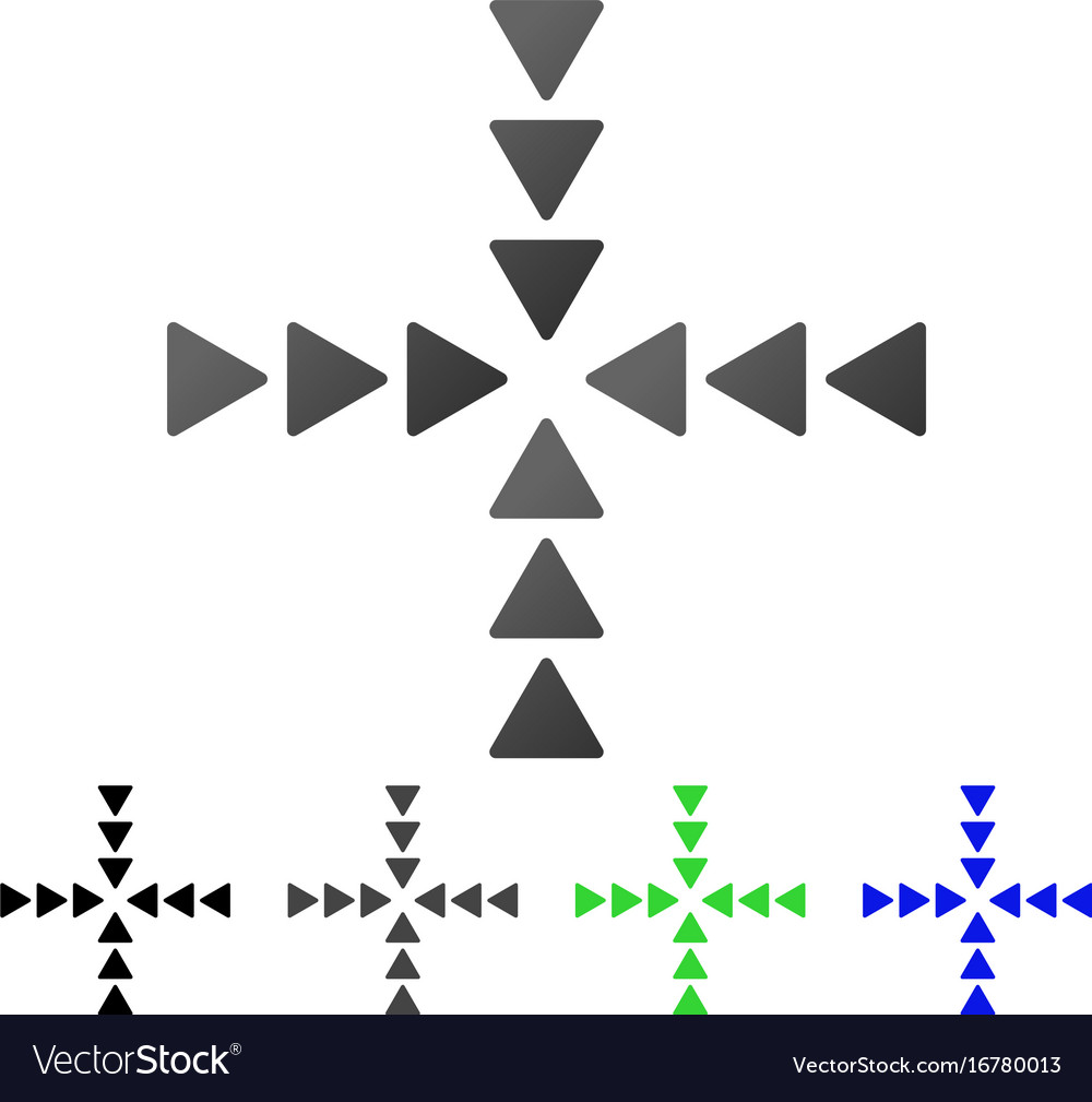 Inside direction flat gradient icon Royalty Free Vector