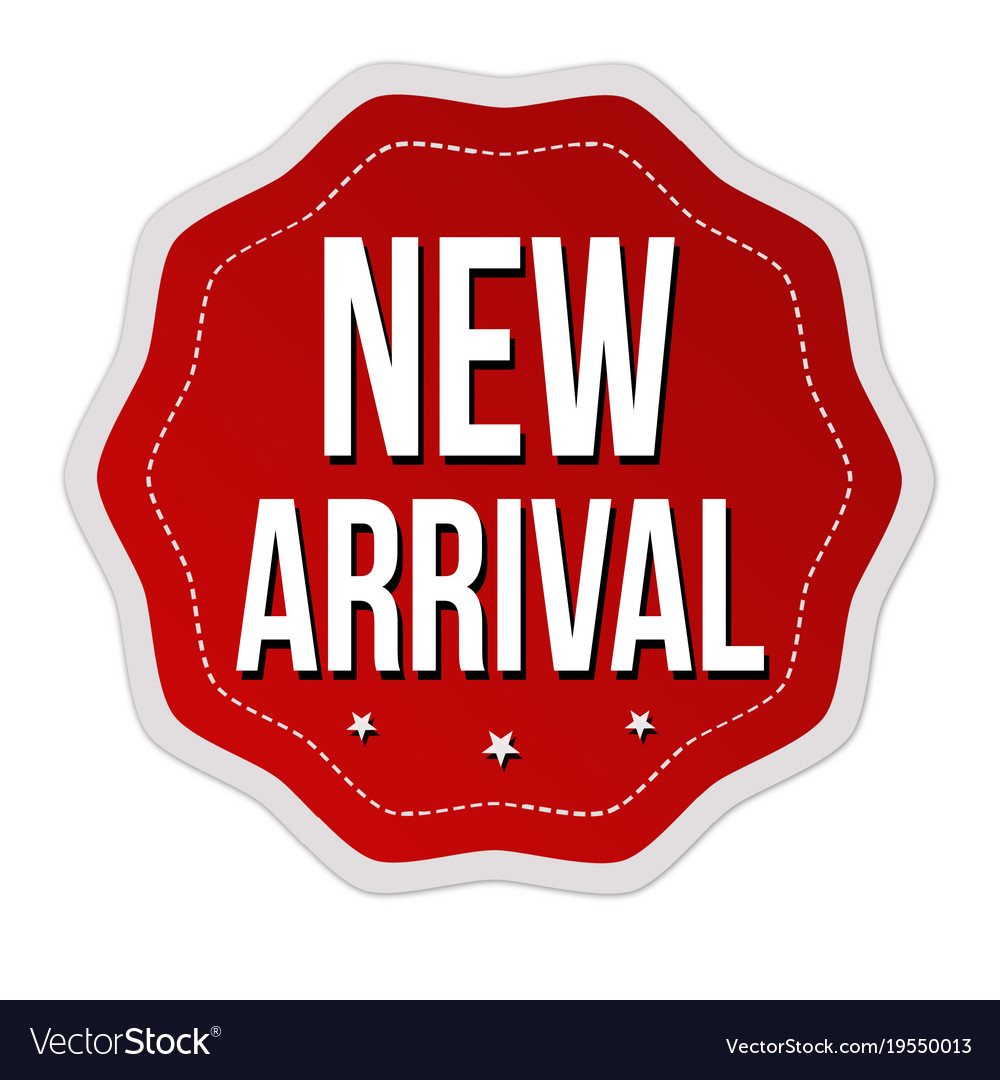 new-arrival-label-or-sticker-royalty-free-vector-image