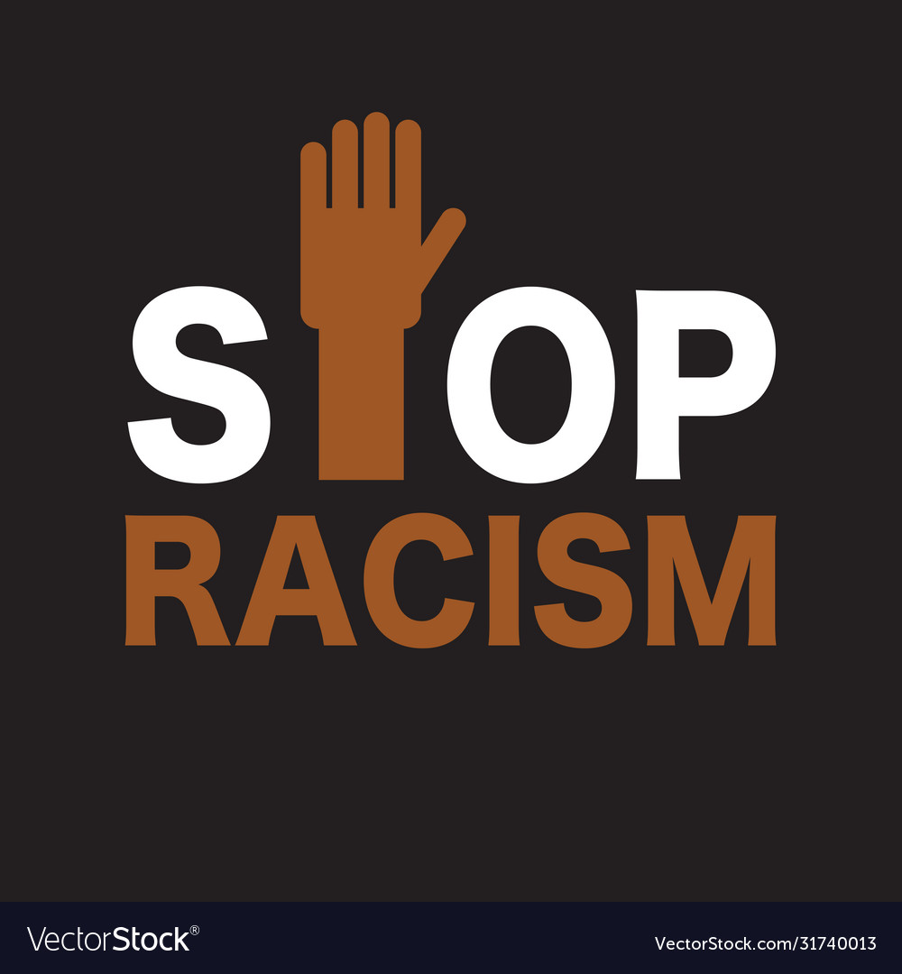 Stop racism symbol black lives matter concept Vector Image