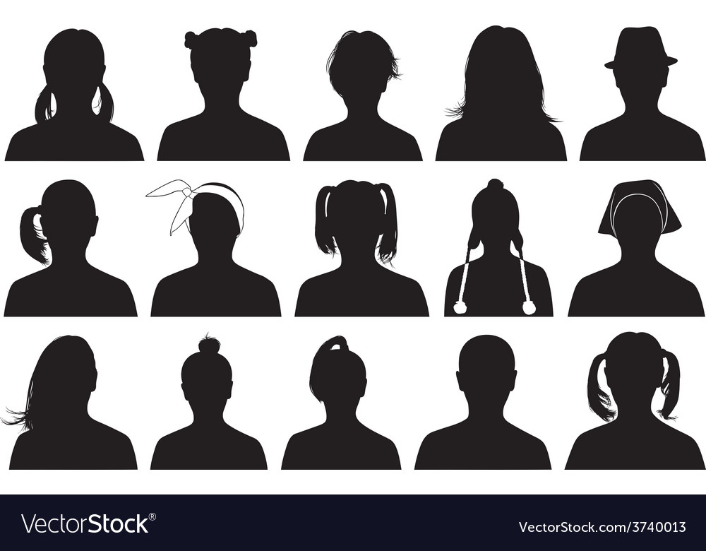 Women portraits Royalty Free Vector Image - VectorStock