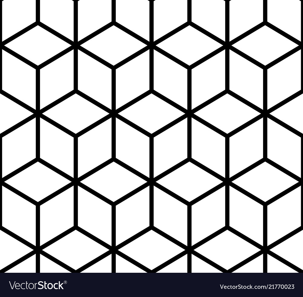 Geometric pattern cube seamless pattern Royalty Free Vector