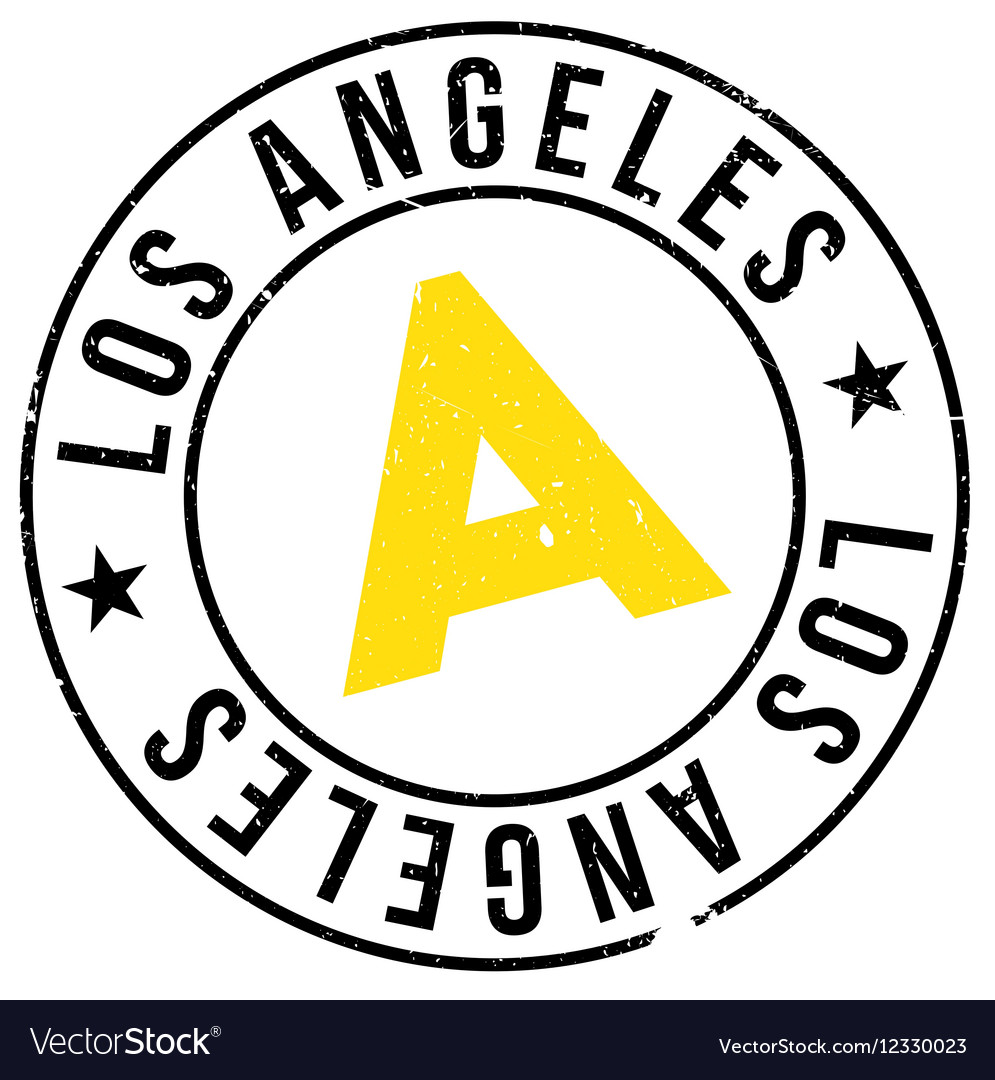 Los angeles stamp Royalty Free Vector Image - VectorStock