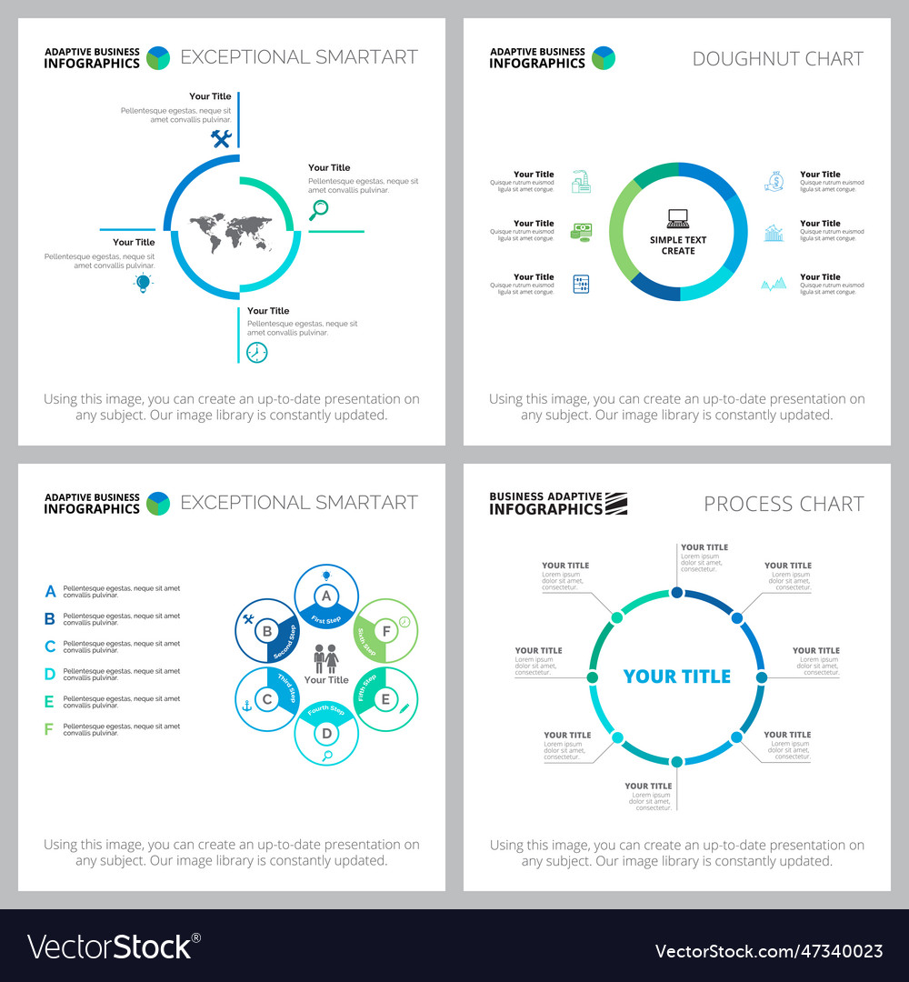 Modern charts design set Royalty Free Vector Image