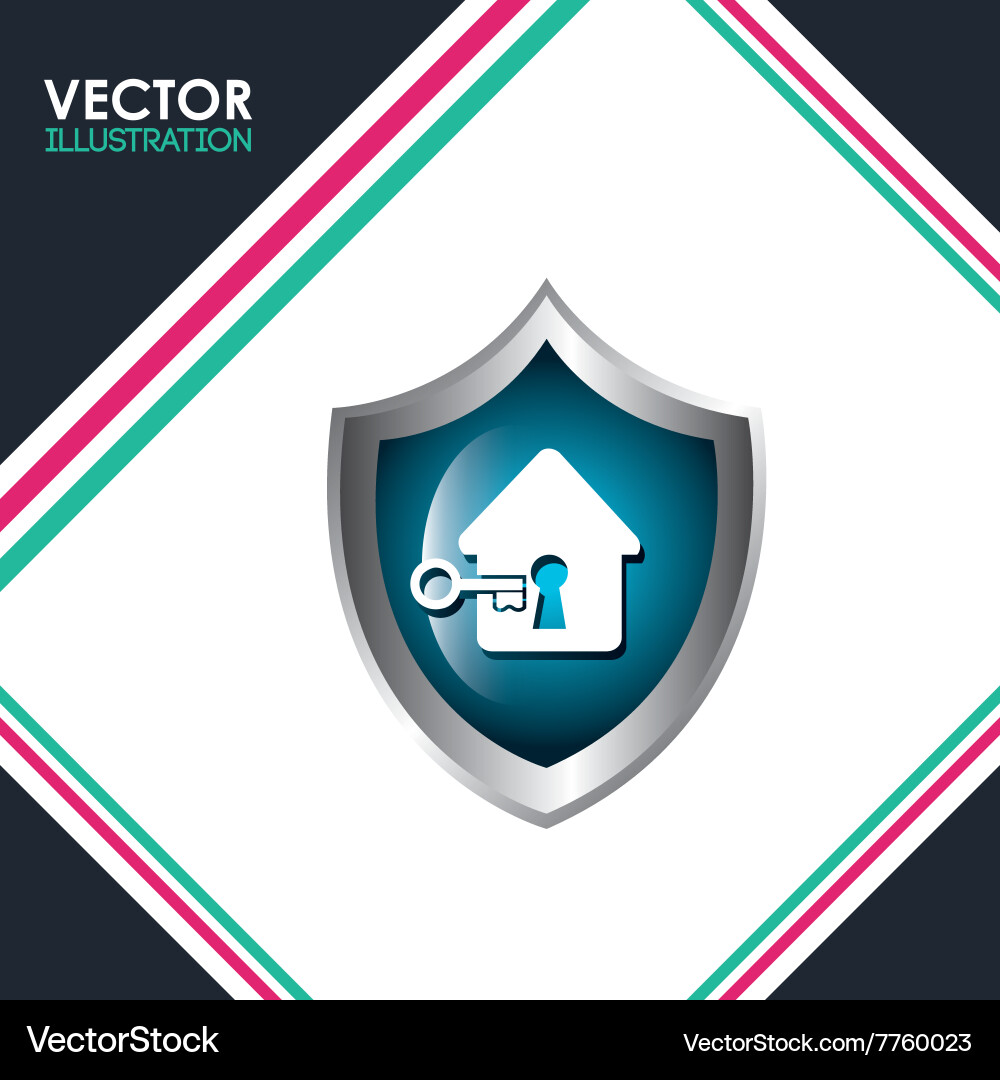 Security system design Royalty Free Vector Image