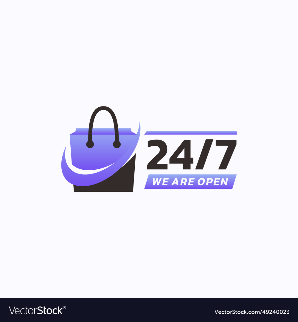 twenty-four-hour-shop-service-logo-design-vector-image