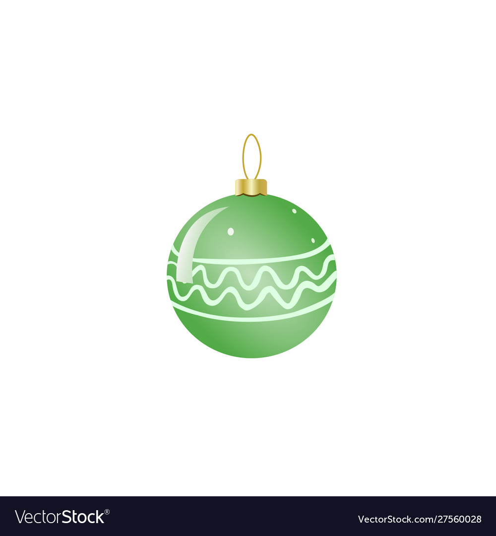 Christmas tree ball Royalty Free Vector Image - VectorStock