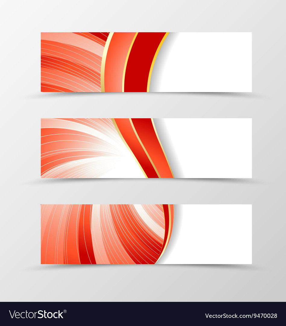 Set of banner vortex design Royalty Free Vector Image