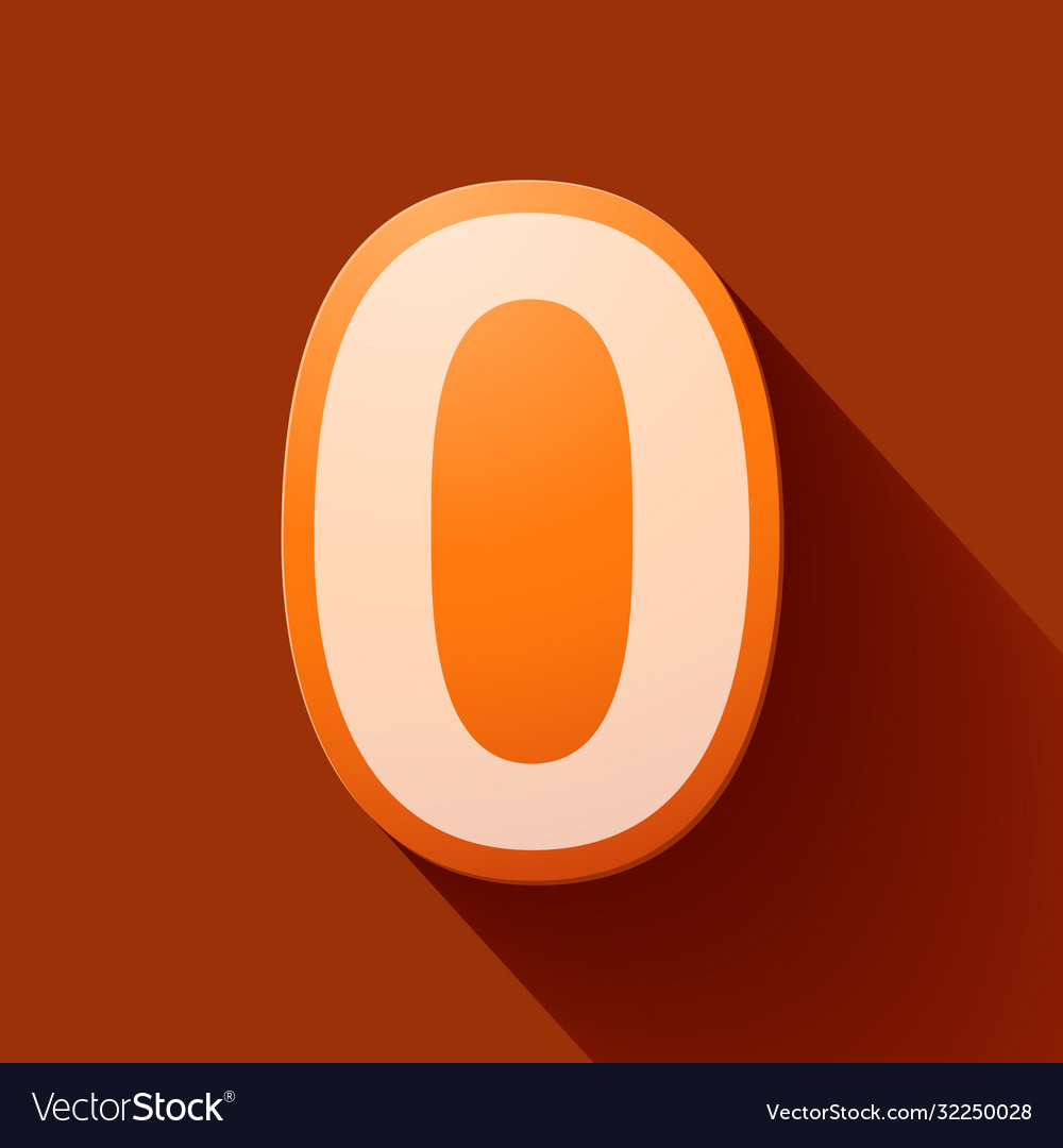 Volume icons number zero Royalty Free Vector Image