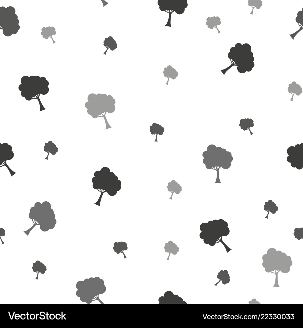 Birch treeseamless patternfabricdesign Royalty Free Vector