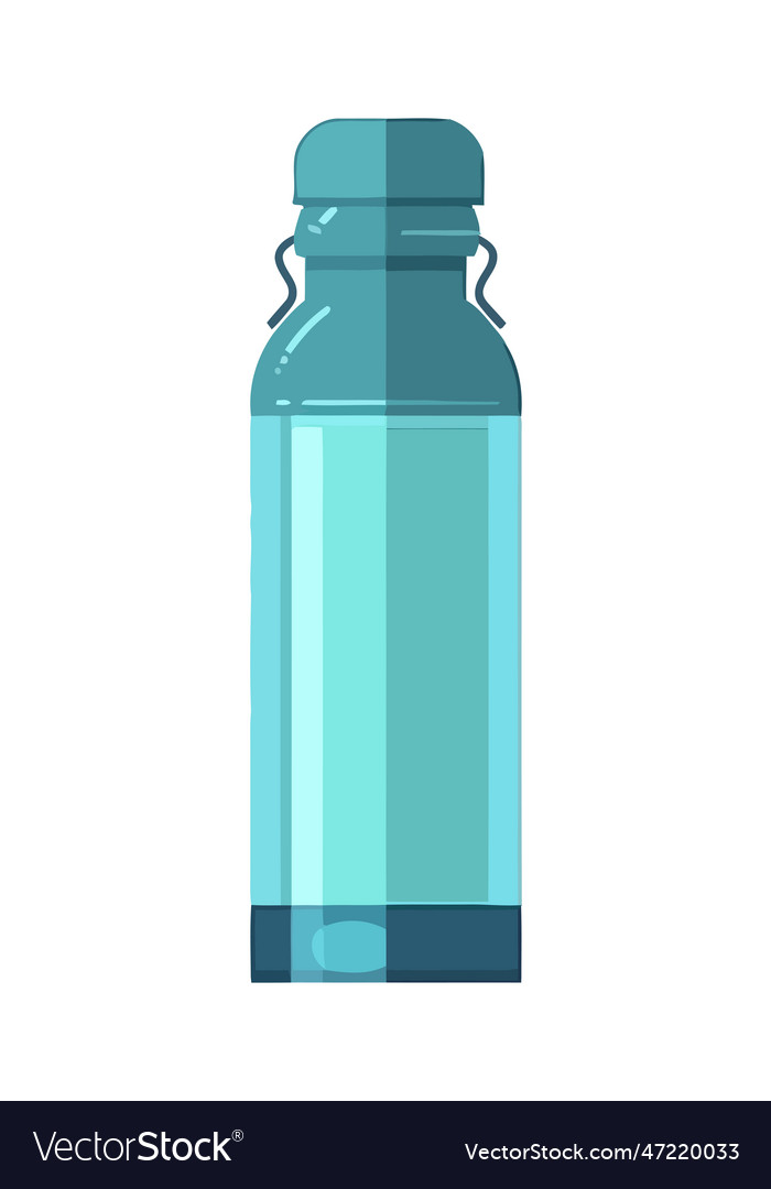 Blue plastic bottle sport Royalty Free Vector Image