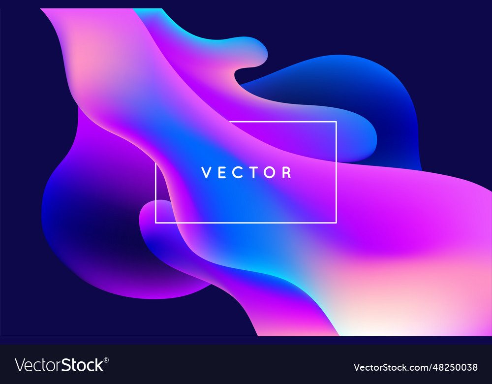 Design template and in trendy bright gradient Vector Image