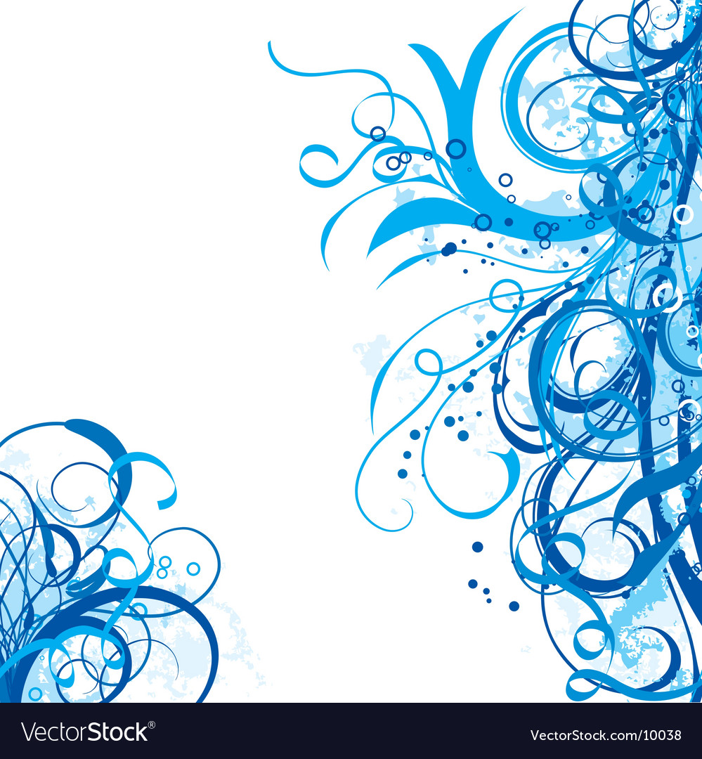 blue swirls design