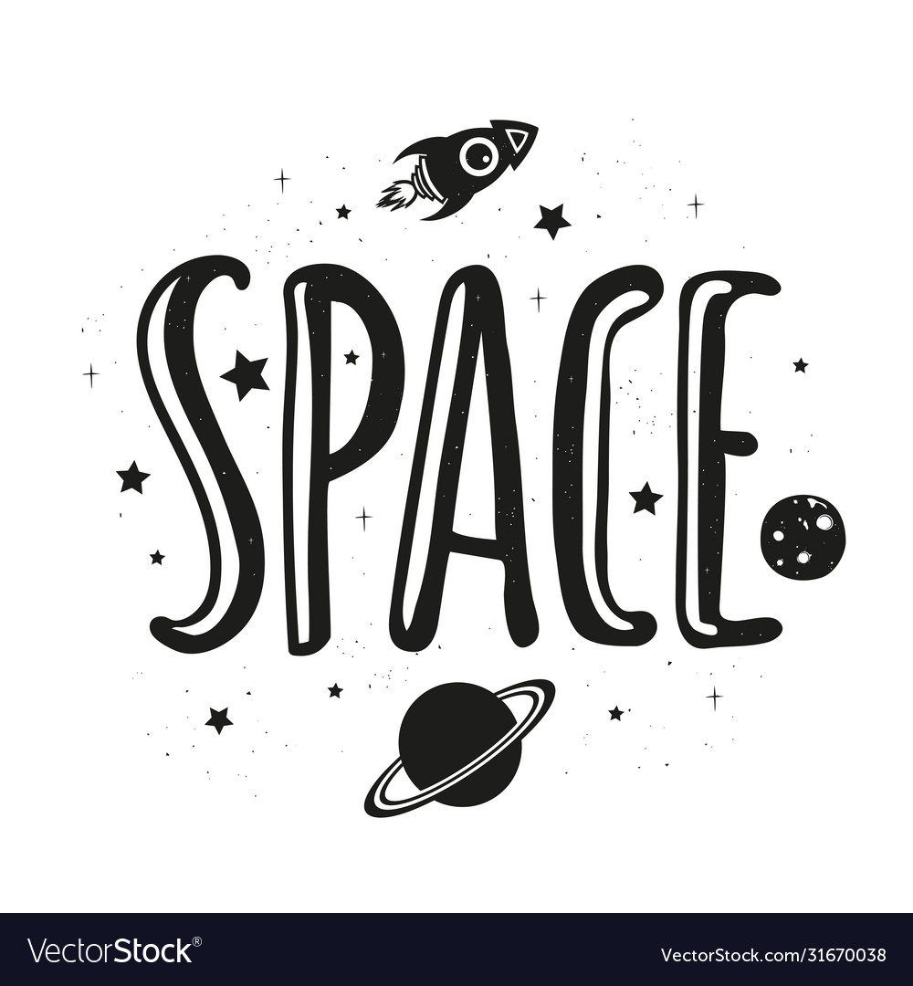 typography-poster-with-lettering-word-space-vector-image