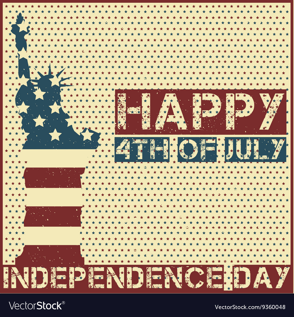 Happy 4th july Royalty Free Vector Image - VectorStock