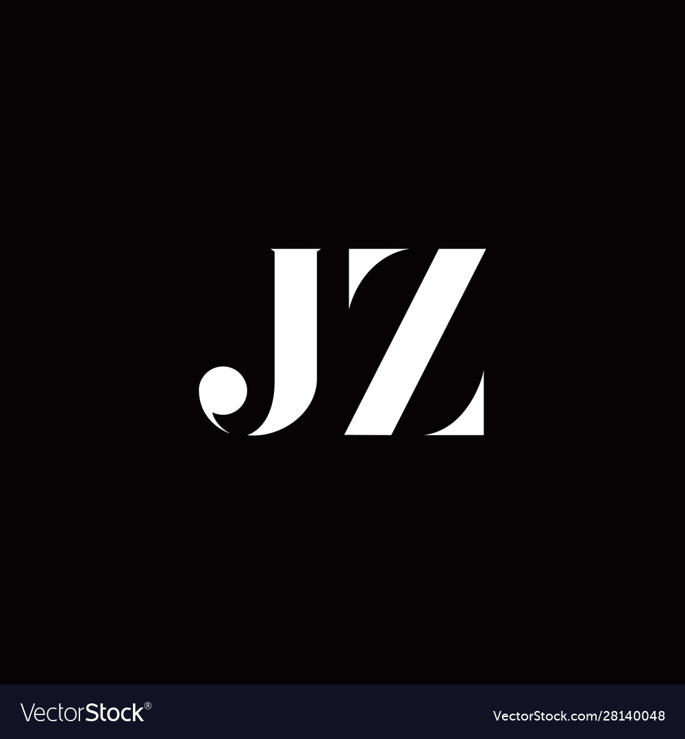 Jz logo letter initial designs template Royalty Free Vector