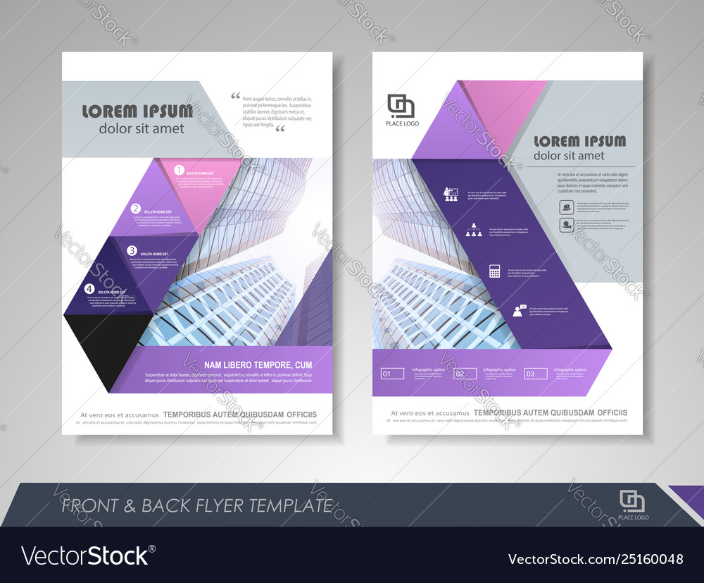 Presentation flyer Royalty Free Vector Image - VectorStock