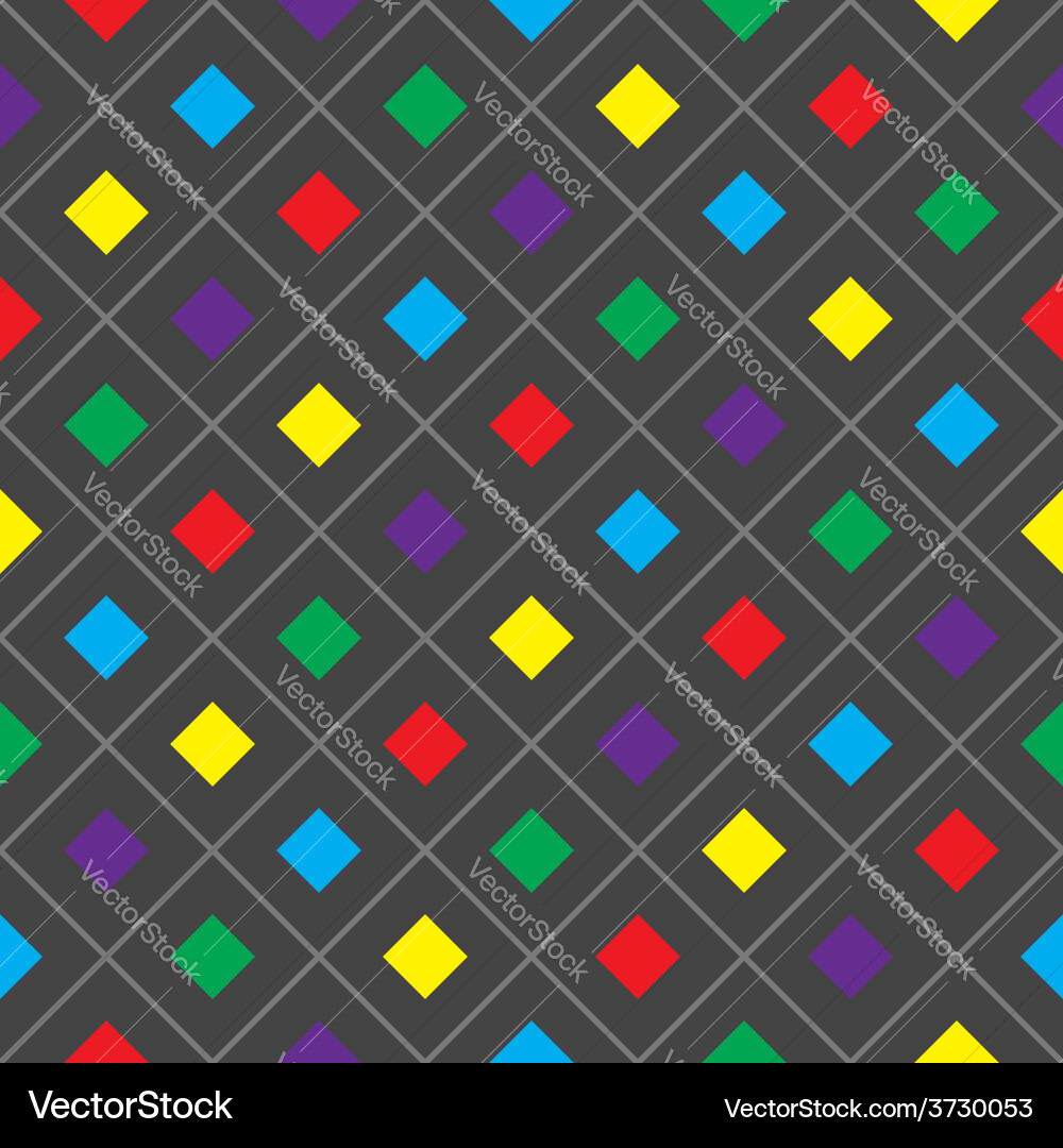 Abstract geometric seamless pattern black Vector Image
