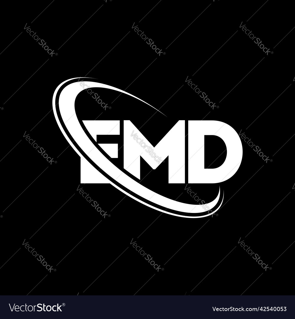 Emd logo letter design Royalty Free Vector Image