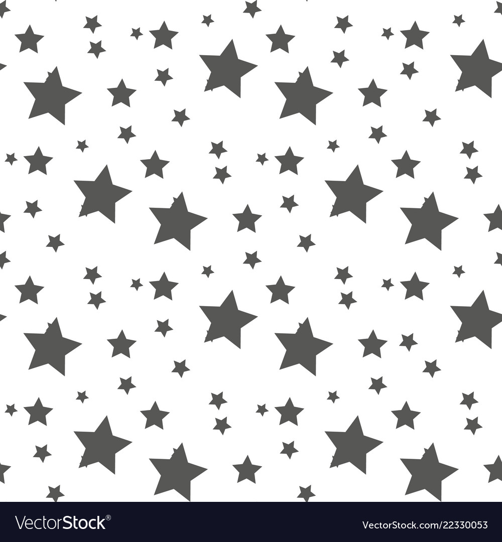 Star seamless pattern cute kids star seamless Vector Image