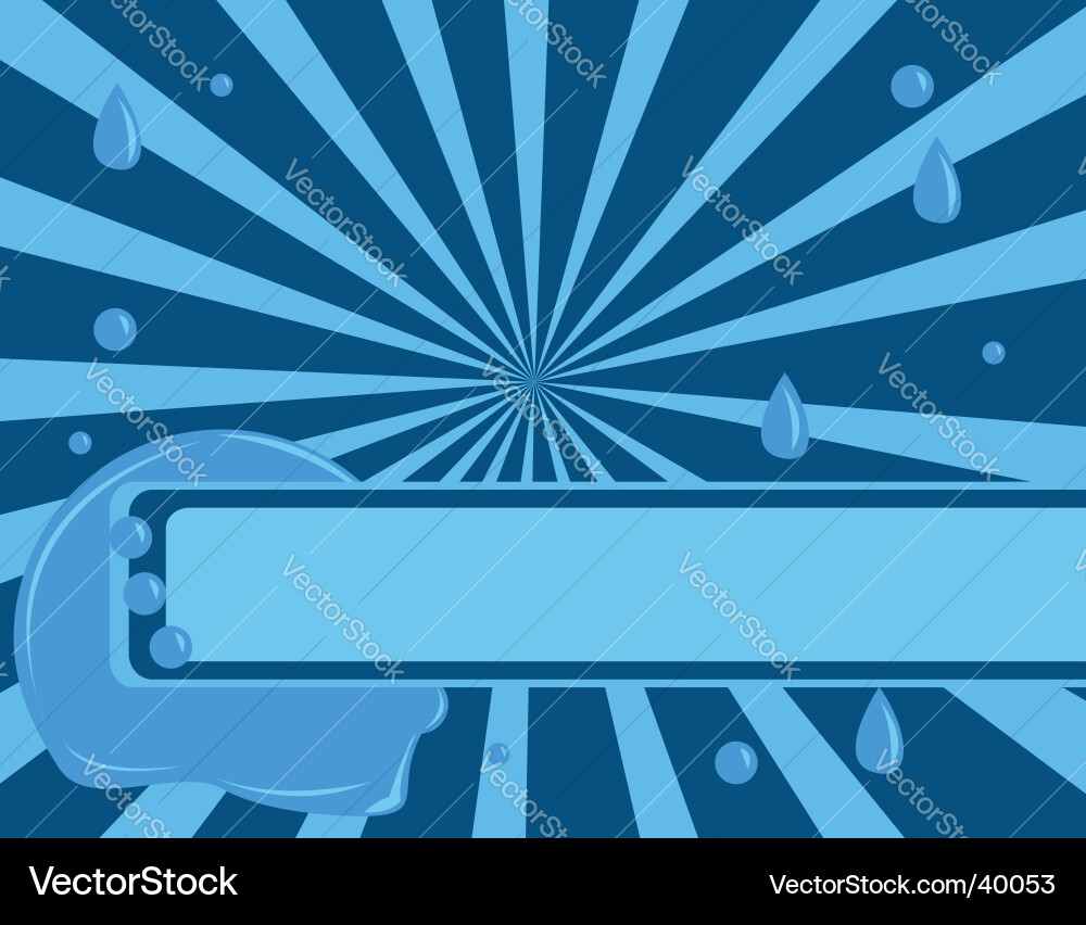 Watery Banner Background Royalty Free Vector Image