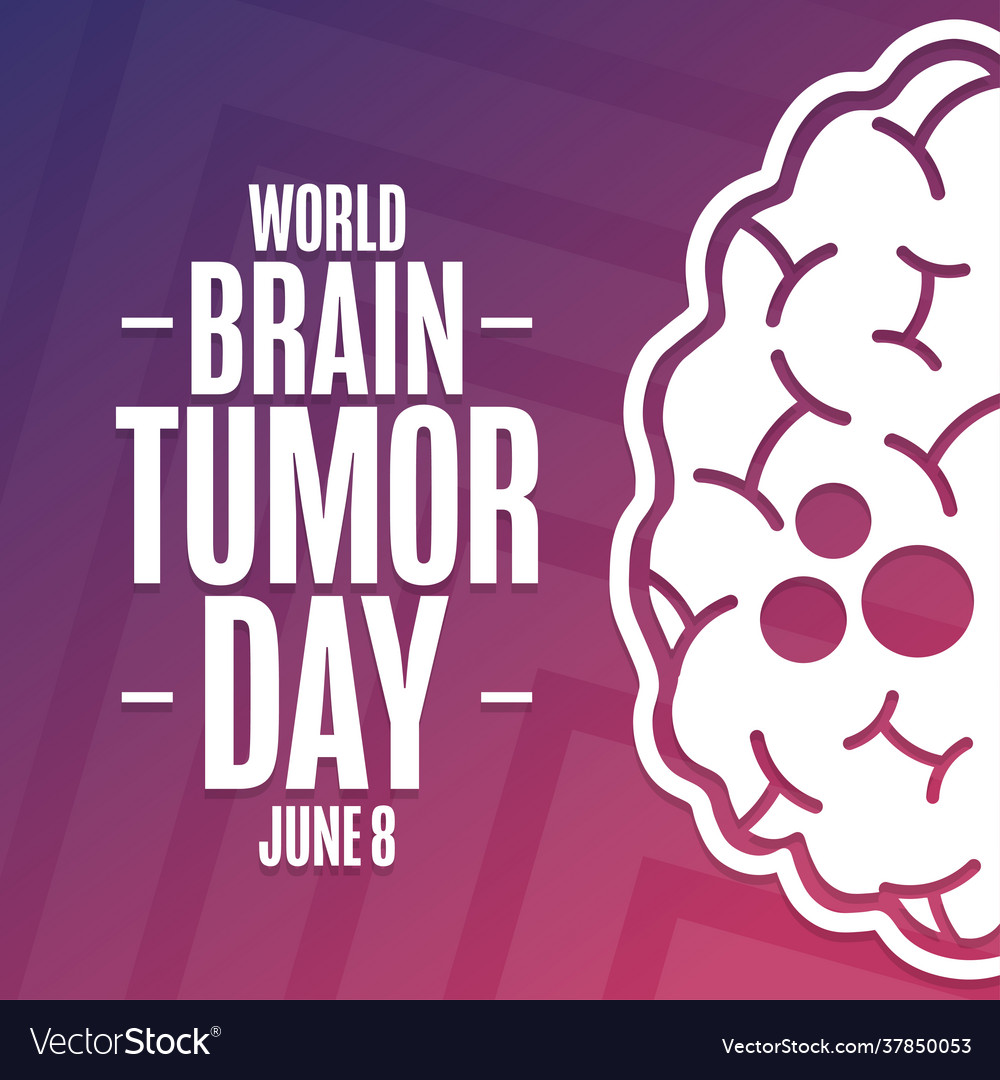 World brain tumor day june 8 holiday concept Vector Image