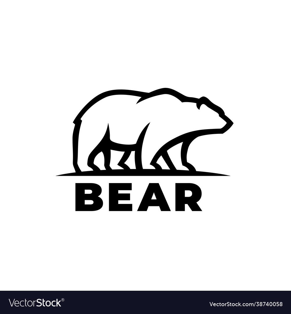 Bear logo icon Royalty Free Vector Image - VectorStock