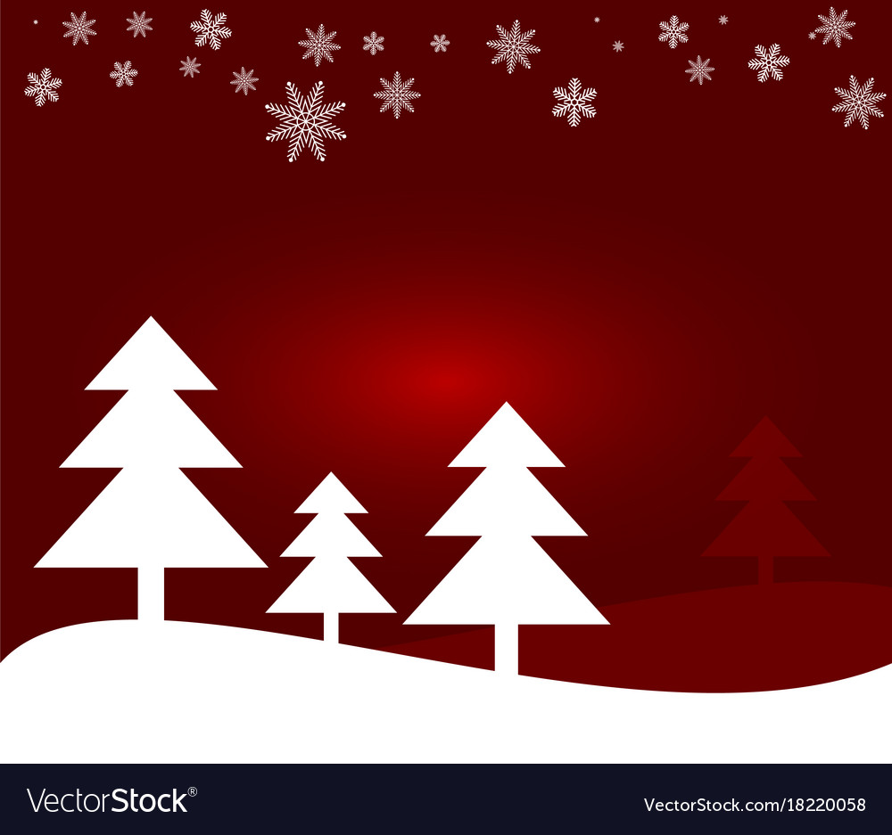 Winter And Christmas Background Royalty Free Vector Image