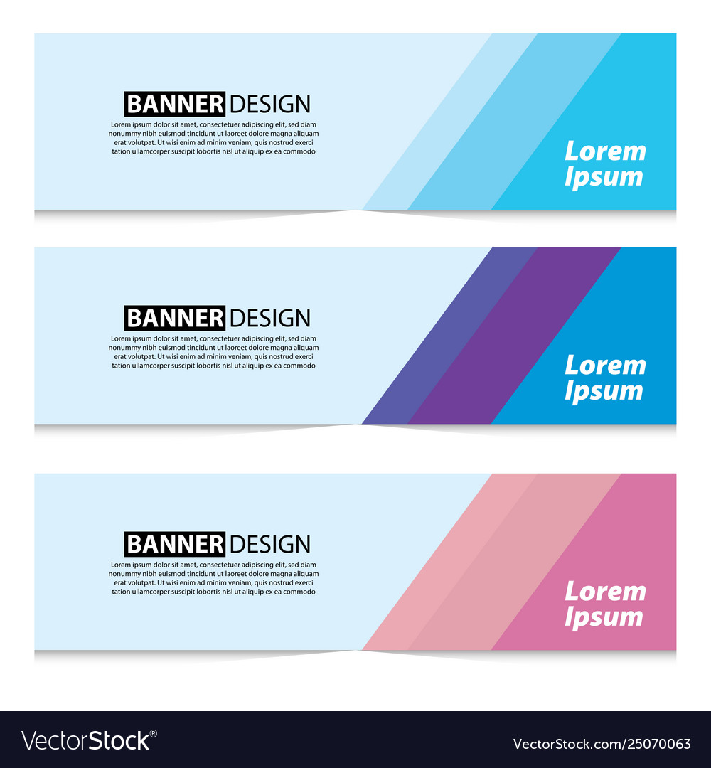 Abstract Banner Background Design Template Vector Image