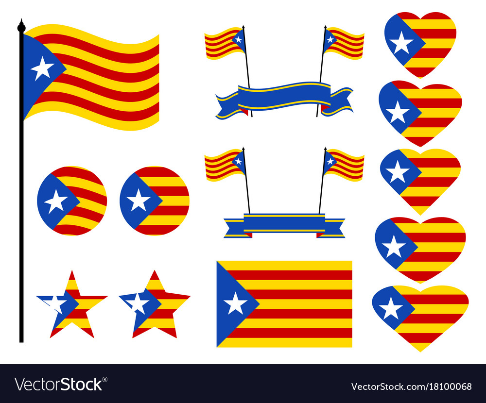 Symbol of independence. Флаг Каталонии круг. Catalonia Flag Heart.
