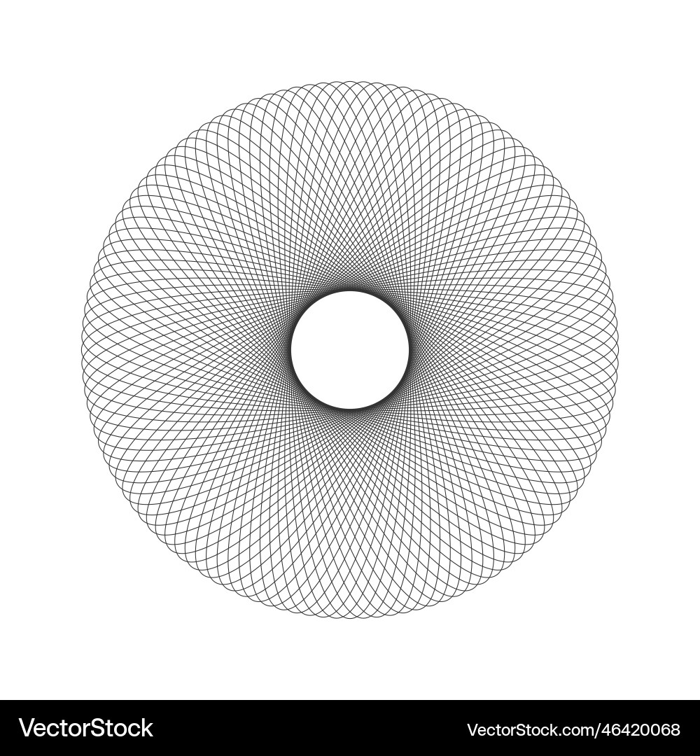 Concentric ornament texture harmonic symmetric Vector Image