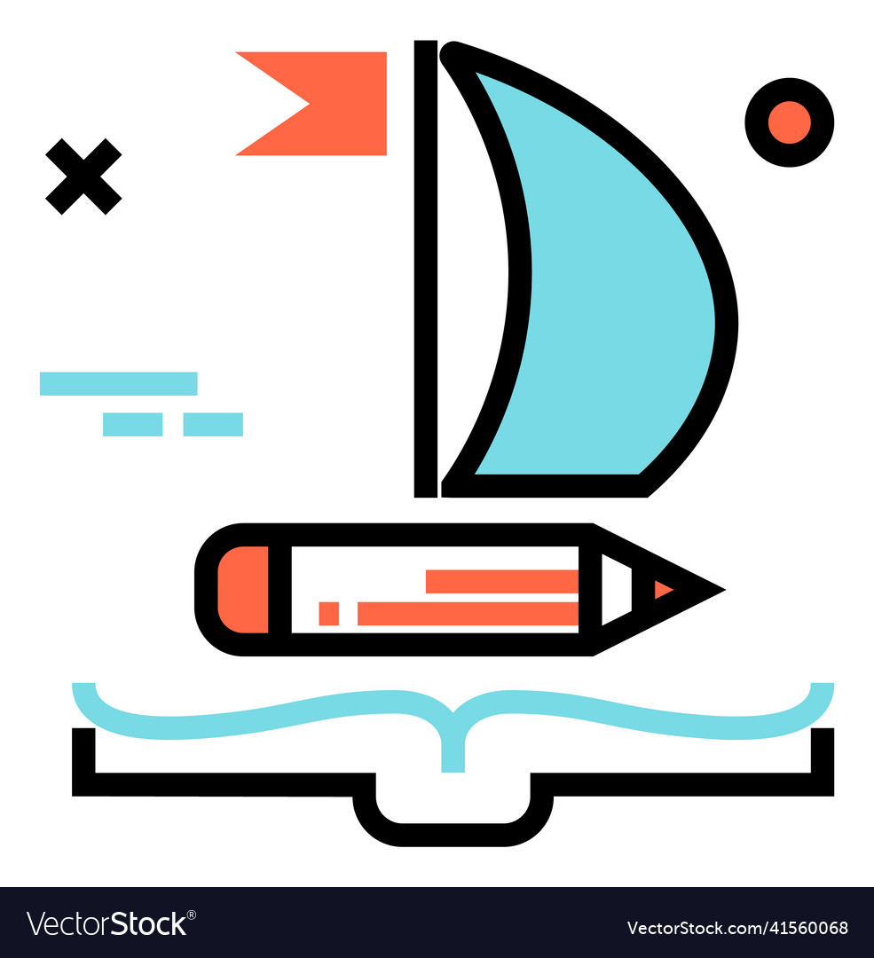 Scholarship icon education process study Vector Image
