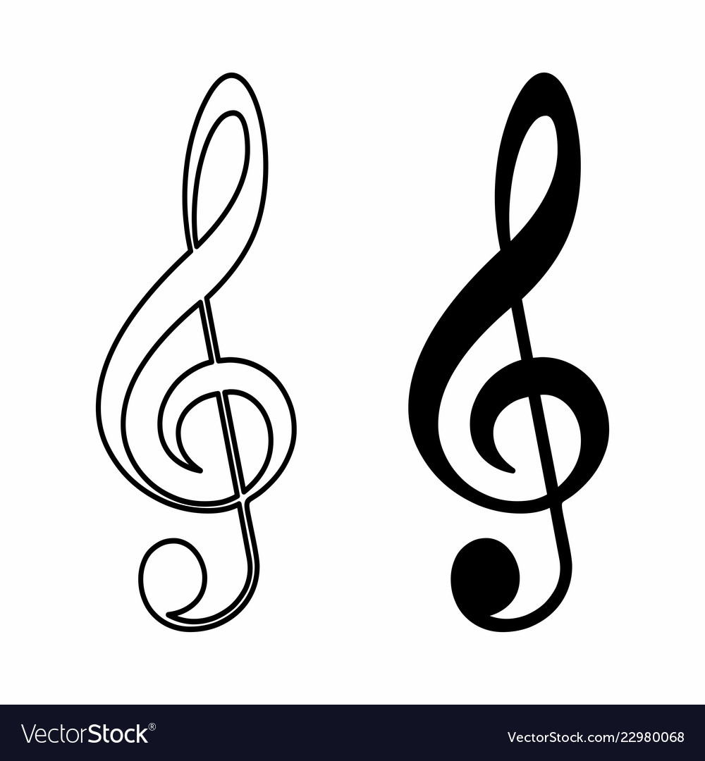 treble clefs royalty free