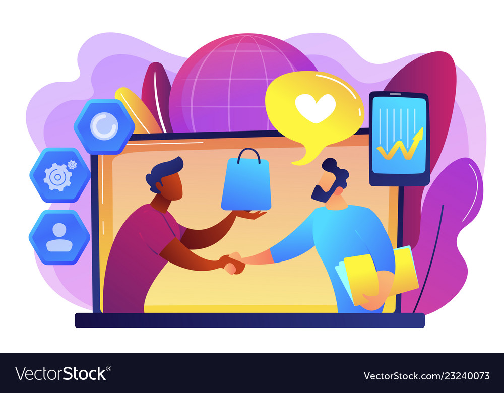 Customer relationship management concept Vector Image