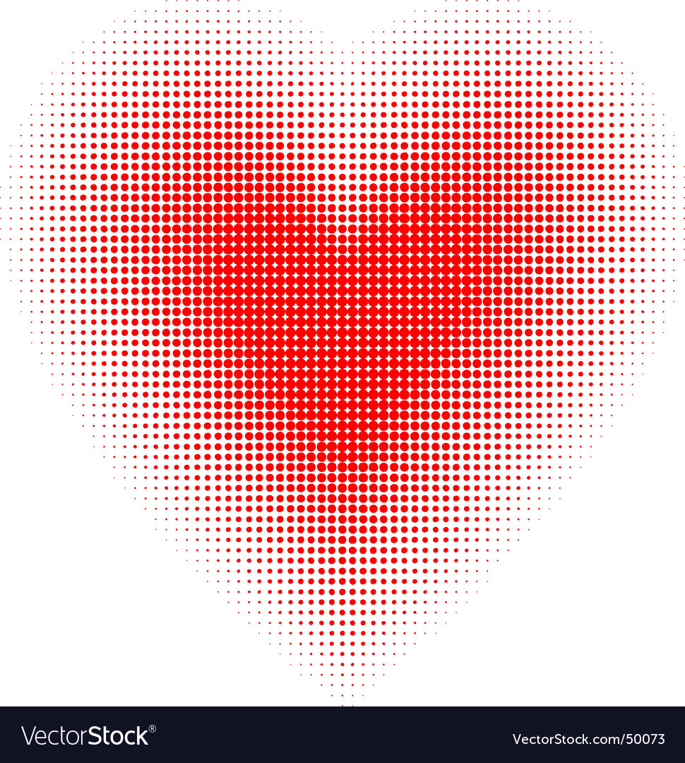 Halftone heart